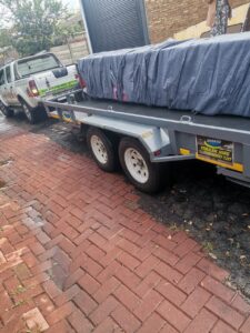 enroute to install a screw compressor and hoist