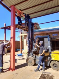 two post lift installation of mafikeng