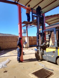 two post lifts installation of mafikeng