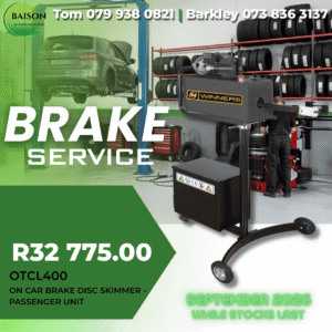 Brake service disc lathe